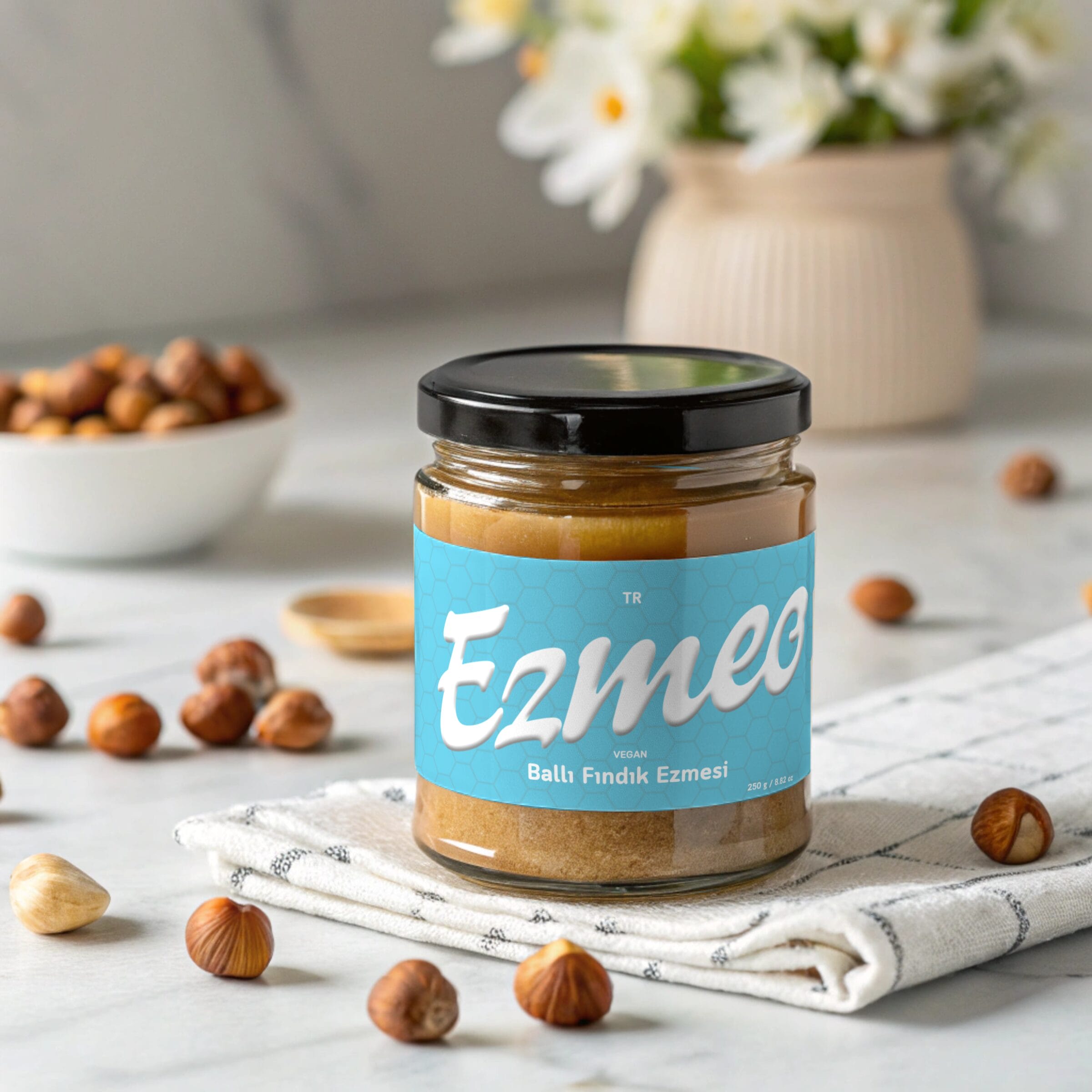 a front facing photo realistic product mockup of 3