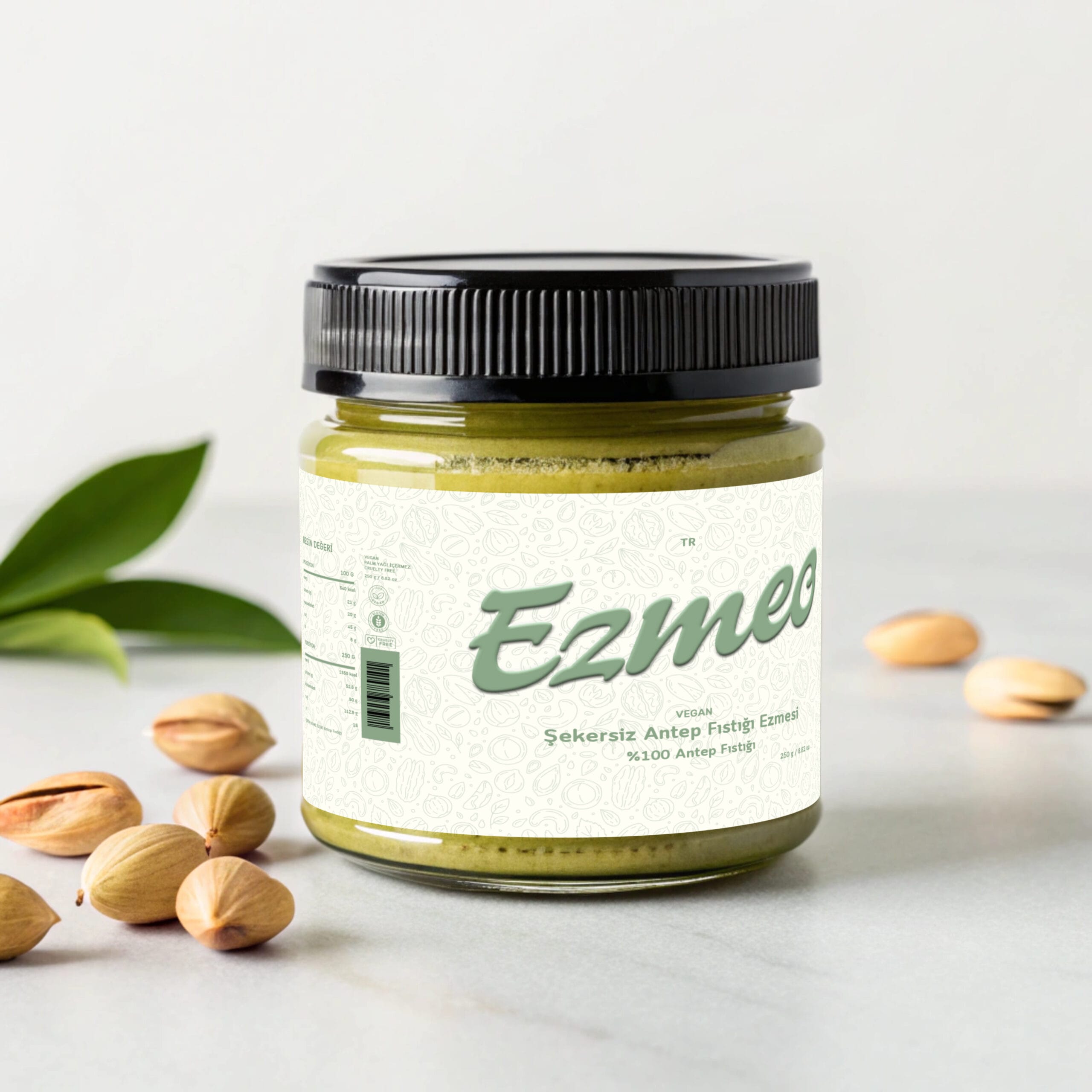Şekersiz Antep fıstığı Ezmesi